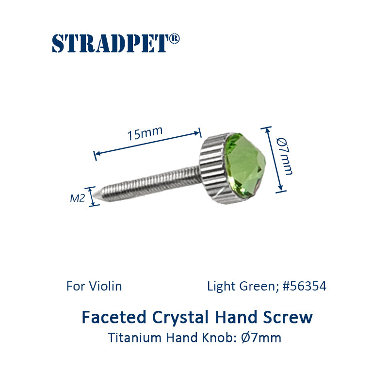 Titanium Fine Tuner 3.1 with ⌀7mm Faceted Crystal Hand Screw