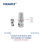 STRADPET Cello 티타늄 엔드 버튼 및 잠금 실린더, 직경 10mm 엔드핀, 밝은 색상 
