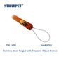 첼로용 티타늄 나사가 달린 STRADPET 스테인리스 스틸 테일거트, 첼로 액세서리 