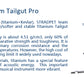 STRADPET Titanium Tailgut Pro with Titanium Screws, Flexible/Softer, Violin Accessories