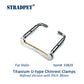 STRADPET Titanium U-Type Chinrest Clamps Refine version, Violin Accessories
