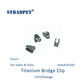 STRADPET Titanium Bridge Protector for Violin and Viola, 4 PCS in 1 Package, instead the animal skin