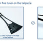 STRADPET French Style Titanium Tailpiece Set for violin with Titanium tailgut Pro, Optional with or without fine tuners