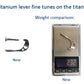 STRADPET Titanium Cello Tailpiece set with Tailgut Pro with 4 PCS Titanium Built-in Fine Tuners