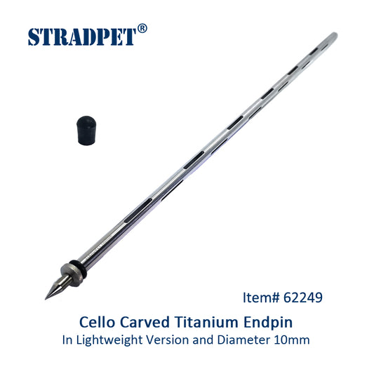 STRADPET チェロ用 チタン削り出しエンドピン 直径10mm 長さ595mm 