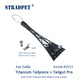 STRADPET Titanium Cello Tailpiece set with Tailgut Pro with 4 PCS Titanium Built-in Fine Tuners