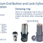 STRADPET Cello Titanium End Button and Lock Cylinder for Diameter 10mm Endpin in Black