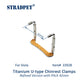 STRADPET Titanium U-Type Chinrest Clamps in width 42mm for Viola, Refine version