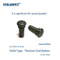 STRADPET Titanium End Button, Solid type for Violin and Viola