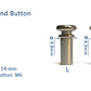 STRADPET Titanium End Button, Solid type for Violin and Viola