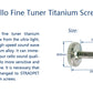 STRADPET Titanium Screws of Cello Fine Tuner (4pcs) (15mm)